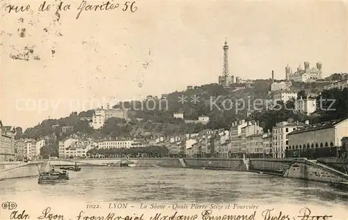 AK / Ansichtskarte Lyon_France La Saone  Lyon France