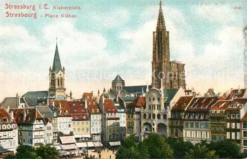 AK / Ansichtskarte Strasbourg_Alsace Kleberplatz Strasbourg Alsace