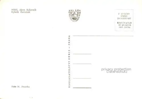 AK / Ansichtskarte Msec Okres Rakovnik Msec