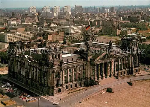 AK / Ansichtskarte Berlin Reichstag Fliegeraufnahme Berlin