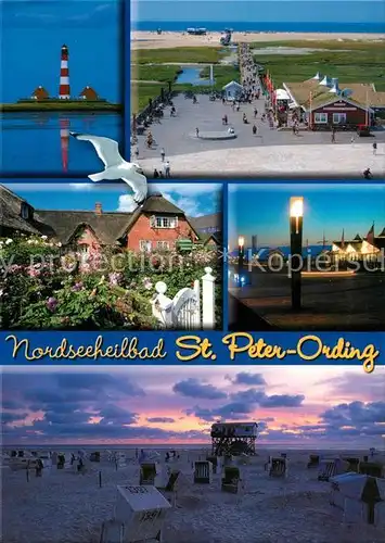 AK / Ansichtskarte St_Peter Ording Strnad Leuchtturm St_Peter Ording