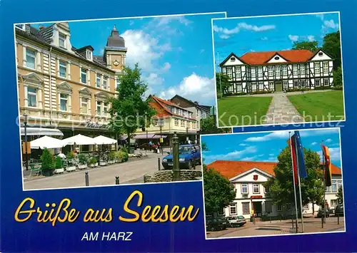 AK / Ansichtskarte Seesen_Harz Fachwerk Seesen Harz