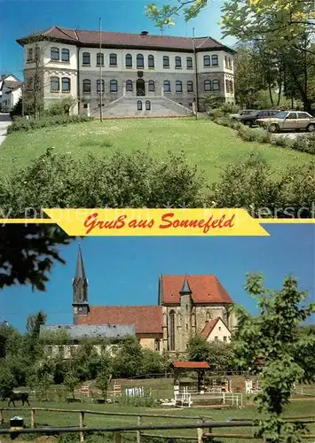 AK / Ansichtskarte Sonnefeld Rathaus und Klosterkirche Sonnefeld