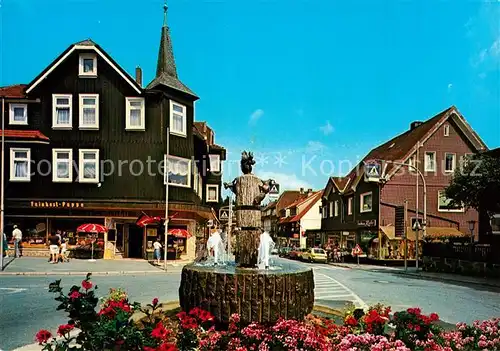 AK / Ansichtskarte Braunlage Eichhoernchen Brunnen Braunlage