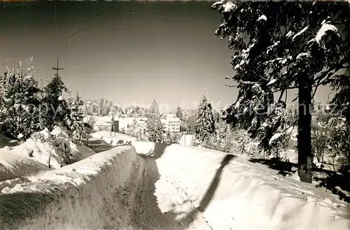 AK / Ansichtskarte Kniebis_Freudenstadt Winteridyll Kniebis_Freudenstadt