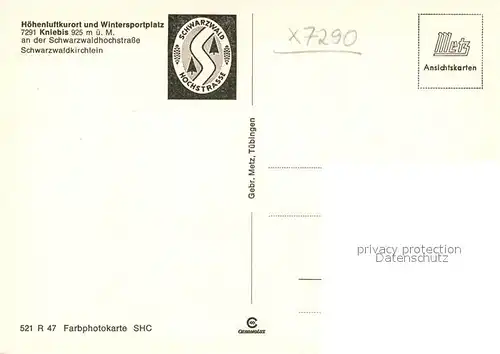 AK / Ansichtskarte Kniebis_Freudenstadt Schwarzwaldkirchlein Kniebis_Freudenstadt