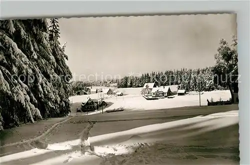 AK / Ansichtskarte Kniebis_Freudenstadt Winterpanorama Kniebis_Freudenstadt