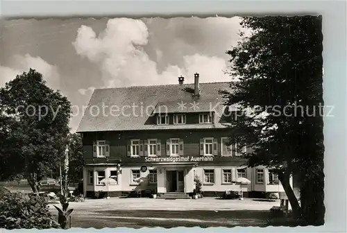 AK / Ansichtskarte Zwieselberg_Freudenstadt Schwarzwaldgasthof Auerhahn Zwieselberg_Freudenstadt