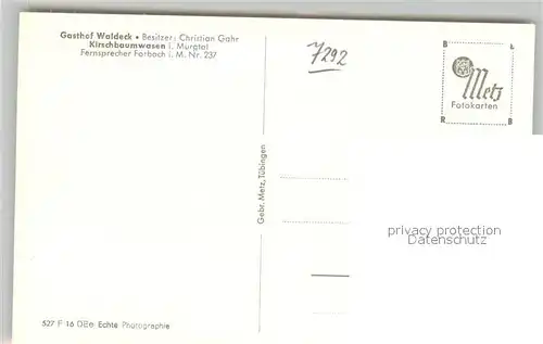 AK / Ansichtskarte Kirschbaumwasen Gasthof Waldeck Kirschbaumwasen