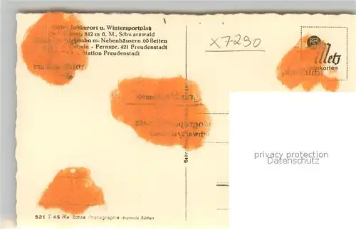 AK / Ansichtskarte Zwieselberg_Freudenstadt Landschaftspartie Zwieselberg_Freudenstadt