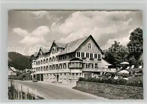 AK / Ansichtskarte Obertal_Baiersbronn Hotel Pension Sonne Obertal Baiersbronn