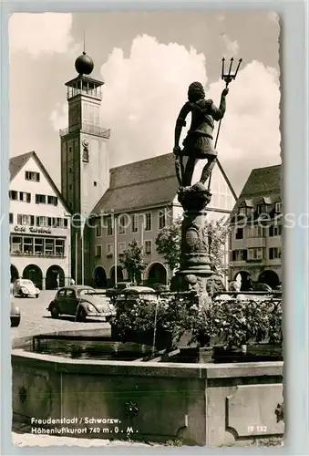 AK / Ansichtskarte Freudenstadt Marktplatz Neptunbrunnen Freudenstadt