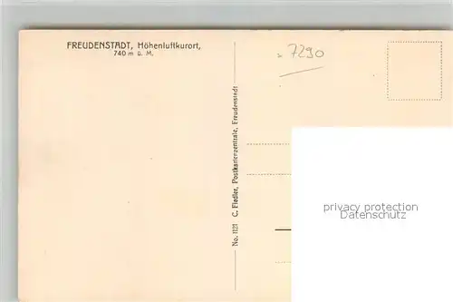 AK / Ansichtskarte Freudenstadt Ev Stadtkirche Kruzifix Taufbecken Inneres Freudenstadt