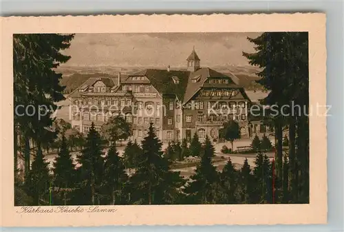 AK / Ansichtskarte Kniebis_Freudenstadt Kurhaus Kniebis Lamm Kniebis_Freudenstadt