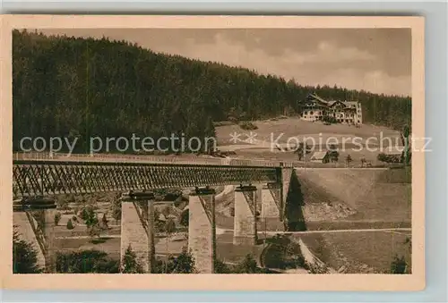 AK / Ansichtskarte Freudenstadt Bruecke mit Waldhotel Stockinger Freudenstadt