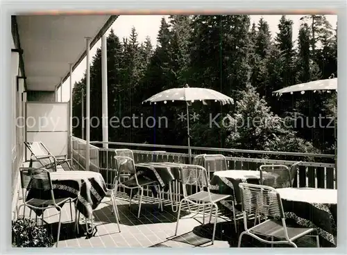 AK / Ansichtskarte Kniebis_Freudenstadt Hohentann Hotel Garni Terrasse Kniebis_Freudenstadt