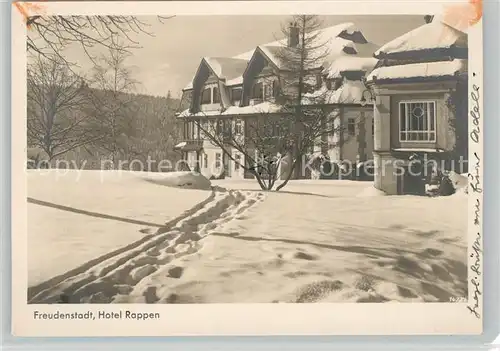 AK / Ansichtskarte Freudenstadt Hotel Rappen Freudenstadt