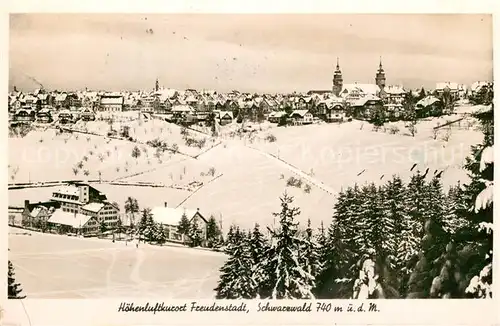AK / Ansichtskarte Freudenstadt Winterpanorama Kurort im Schwarzwald Freudenstadt