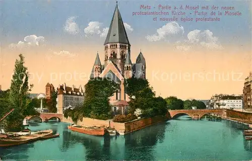 AK / Ansichtskarte Metz_Moselle Neue protestantische Kirche Eglise protestante Metz_Moselle
