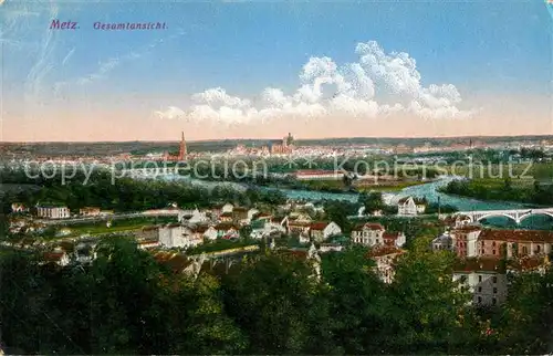AK / Ansichtskarte Metz_Moselle Gesamtansicht Metz_Moselle
