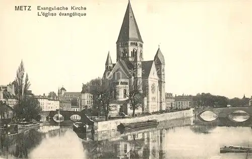 AK / Ansichtskarte Metz_Moselle Eglise evangelique Evangelische Kirche Metz_Moselle