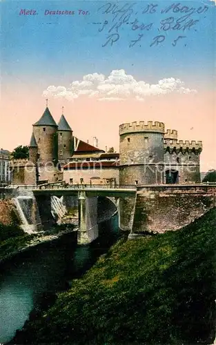 AK / Ansichtskarte Metz_Moselle La Porte des Allemands Deutsches Tor Metz_Moselle