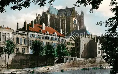 AK / Ansichtskarte Metz_Moselle Les Roches et la Cathedrale Kathedrale Metz_Moselle