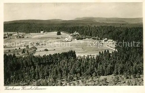 AK / Ansichtskarte Lamm_Kniebis Landschaftspanorama mit Hotel Kurhaus Kniebis Schwarzwald Kupfertiefdruck Lamm Kniebis