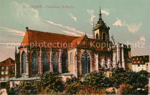 AK / Ansichtskarte Colmar_Haut_Rhin_Elsass Cathedrale Saint Martin Kathedrale Colmar_Haut_Rhin_Elsass