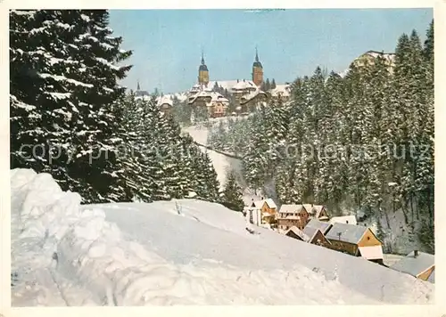 AK / Ansichtskarte Freudenstadt Winterpanorama Schwarzwald Blick zum Kurort Freudenstadt