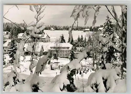 AK / Ansichtskarte Kniebis_Freudenstadt Gasthof Pension Ochsen Winterimpressionen Schwarzwald Kniebis_Freudenstadt