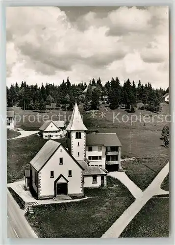 AK / Ansichtskarte Kniebis_Freudenstadt Naturfreundehaus Kirche Kniebis_Freudenstadt