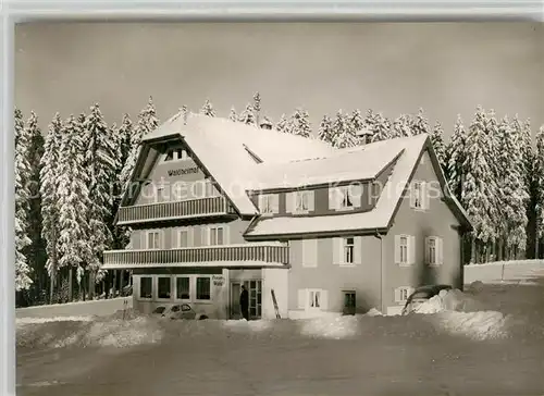 AK / Ansichtskarte Kniebis_Freudenstadt Pension Waldheimat Winterimpressionen Schwarzwald Kniebis_Freudenstadt