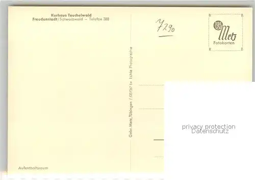 AK / Ansichtskarte Freudenstadt Kurhaus Teuchelwald Aufenthaltsraum Freudenstadt