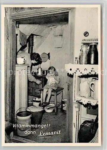 AK / Ansichtskarte Freudenstadt In der Kueche Maltextra Werbung Lemavit frueher Malvit Lebertran Freudenstadt