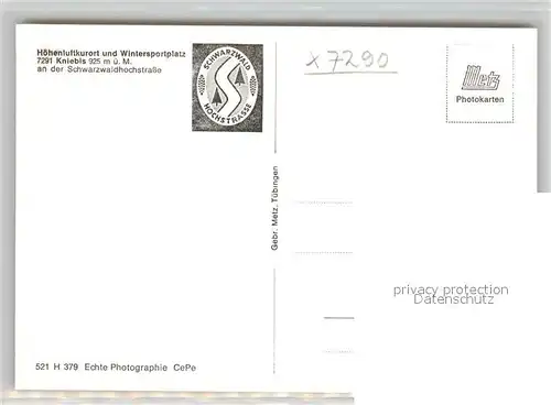 AK / Ansichtskarte Kniebis_Freudenstadt Teilansicht Hoehenluftkurort Schwarzwaldhochstrasse Kniebis_Freudenstadt