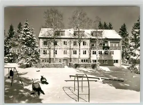 AK / Ansichtskarte Kniebis_Freudenstadt Naturfreundehaus Winterimpressionen Schwarzwald Kniebis_Freudenstadt