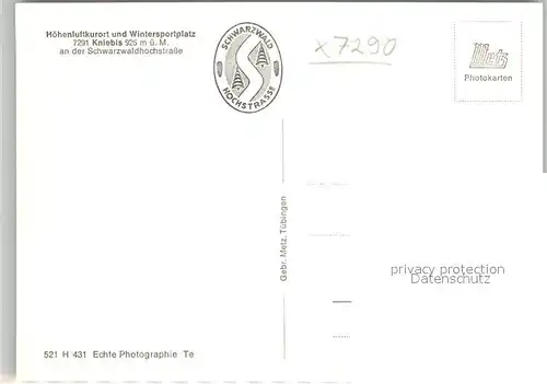 AK / Ansichtskarte Kniebis_Freudenstadt Schullandheim der Stadt Giessen Schwarzwaldhochstrasse im Winter Kniebis_Freudenstadt