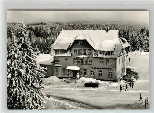 AK / Ansichtskarte Kniebis_Freudenstadt Hoehenhotel Alexanderschanze Passhoehe Schwarzwaldhochstrasse Winterlandschaft Kniebis_Freudenstadt