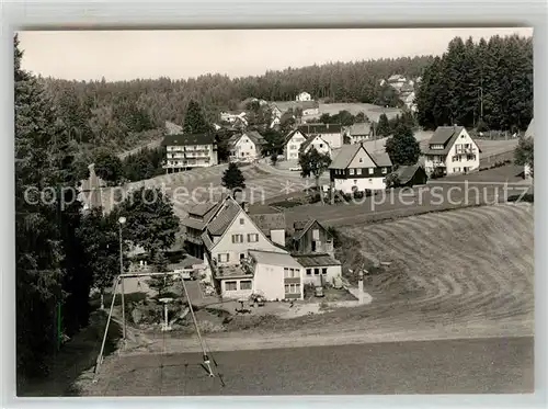 AK / Ansichtskarte Kniebis_Freudenstadt Teilansicht Hoehenluftkurort Wintersportplatz an Schwarzwaldhochstrasse Schlepplift Kniebis_Freudenstadt