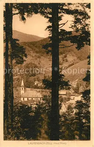 AK / Ansichtskarte Lautenbachzell Teilansicht mit Kirche Lautenbachzell
