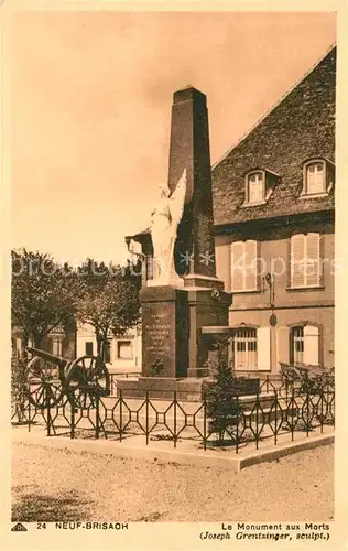 AK / Ansichtskarte Neuf Brisach Le Monument aux Morts Neuf Brisach