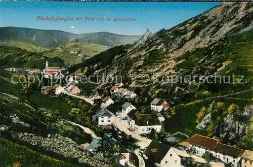 AK / Ansichtskarte Diedolshausen mit Blick auf die Grenzhoehen Diedolshausen