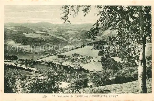 AK / Ansichtskarte Orbey_Haut_Rhin Vue prise du Kalblin sur Hachimette Orbey Orbey_Haut_Rhin