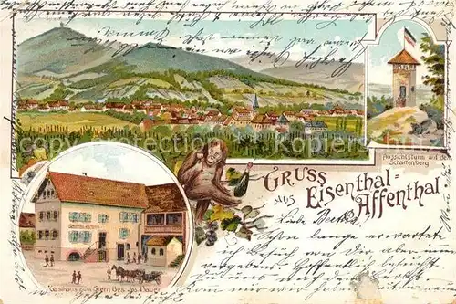 AK / Ansichtskarte Eisental Gasthaus zum Stern Aussichtsturm Schartenberg Eisental