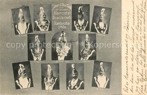 AK / Ansichtskarte Karlsruhe_Baden Karnevals Gesellschaft Karlsruhe_Baden