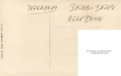 AK / Ansichtskarte Iffezheim Rennbahn Iffezheim