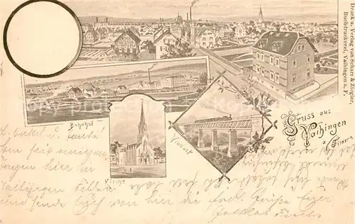 AK / Ansichtskarte Vaihingen_Stuttgart Viadukt Bahnhof  Vaihingen_Stuttgart