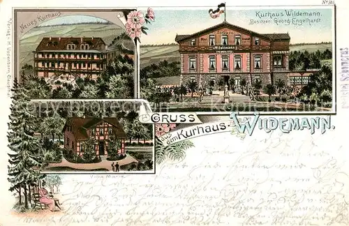 AK / Ansichtskarte Wildemann Kurhaus Wildemann Villa Marie Wildemann