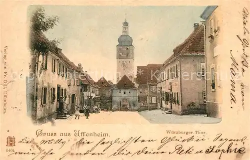 AK / Ansichtskarte Uffenheim Wuerzburger Tor Uffenheim